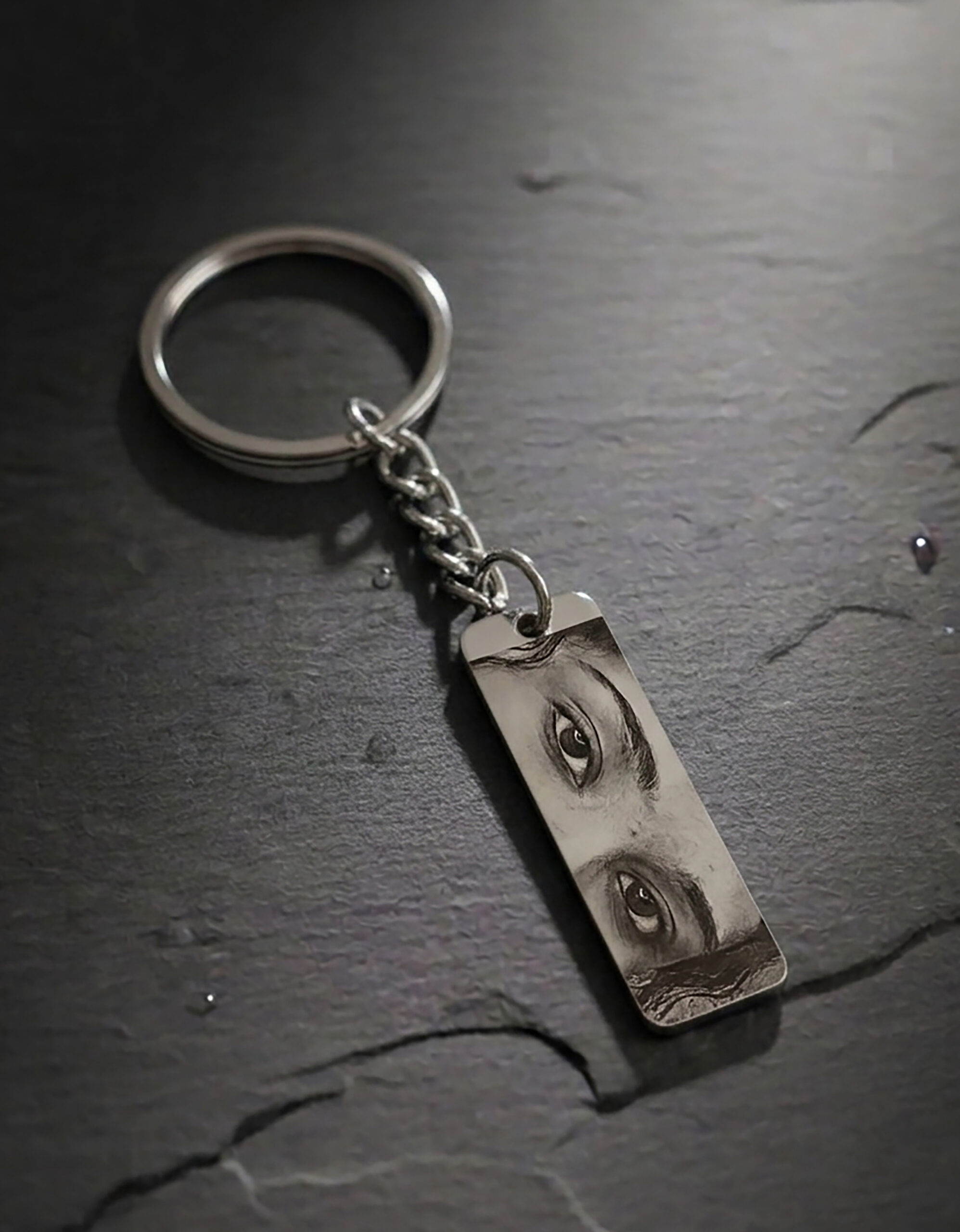 Photo Eye Keychain – Silver - Image 2